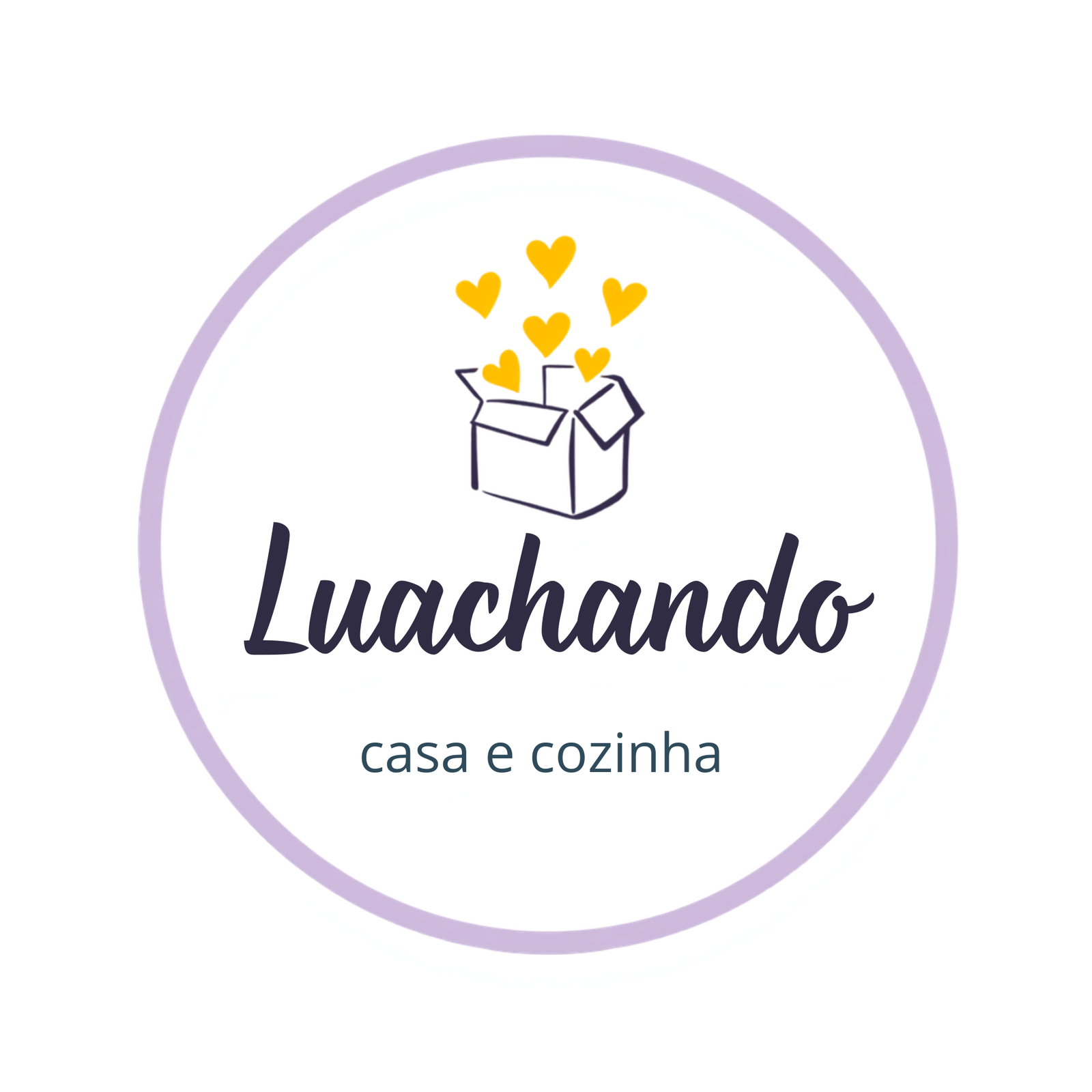 Logo do Luachando, blog de organização de cozinha pequena e achadinhos"